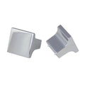 KCD Decorative Hardware 1" Square Knob Polished Chrome - product photo