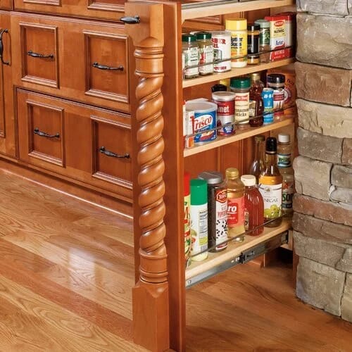 KCD Rev-A-Shelf RAS 6" Base Filler Pull-Out with Adjustable Shelves - product photo