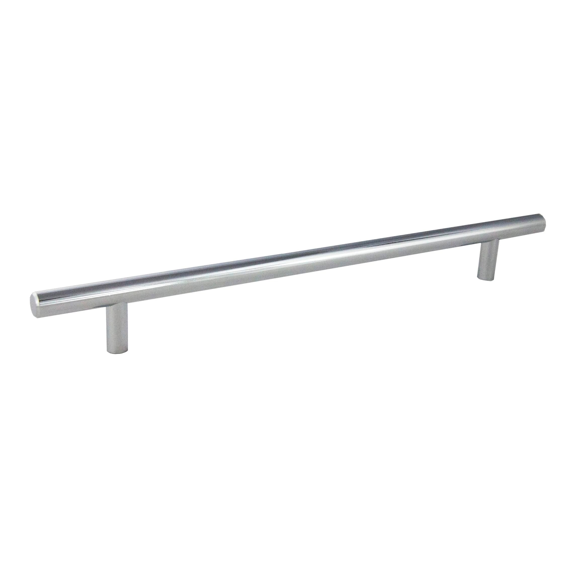 KCD Decorative Hardware Bar Pull 10" OL x 7" CC x 12mm Dia Ploish Chrome - product photo