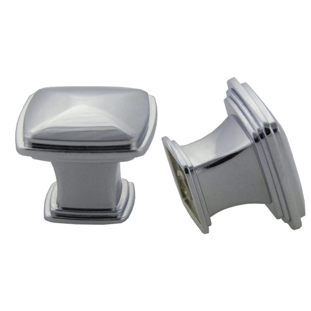 KCD Decorative Hardware Charlotte 32mm Square Knob Pol - product photo