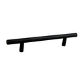 KCD Decorative Hardware Bar Pull 8" OL x 5" CC x 12mm Dia Matte Black - product photo