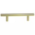 KCD Decorative Hardware Bar Pull 6" OL x 96mm CC x 12mm Dia Satin Brass - product photo