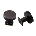 KCD Decorative Hardware 32mm Round Flat Top Knob H=30mm Oil Rubbed Bronze - product photo