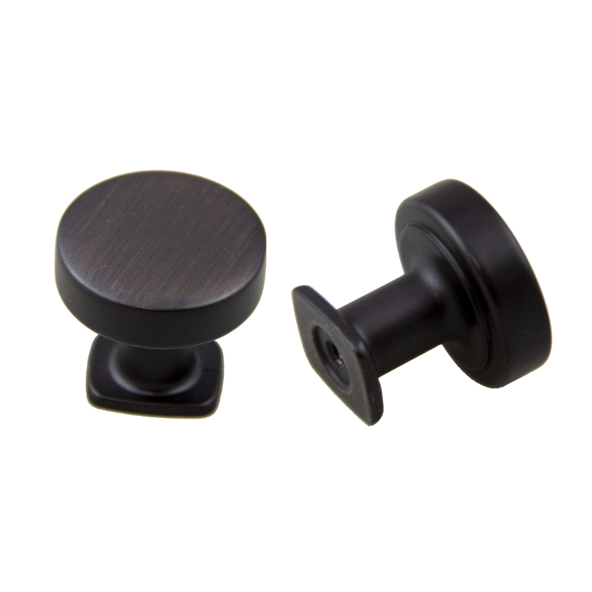 KCD Decorative Hardware 32mm Round Flat Top Knob H=30mm Oil Rubbed Bronze - product photo