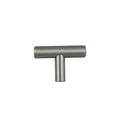KCD Decorative Hardware Bar Pull Knob 2" OL x 12mm Dia Satin Nickel - product photo