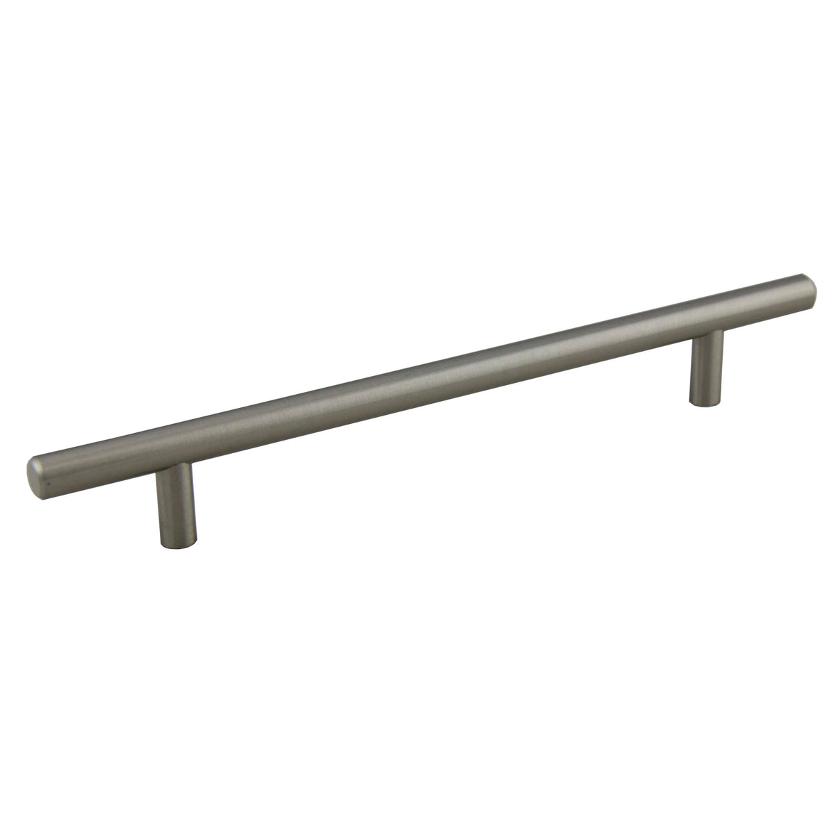 KCD Decorative Hardware Bar Pull 10" OL x 7" CC x 12mm Dia Satin Nickel - product photo