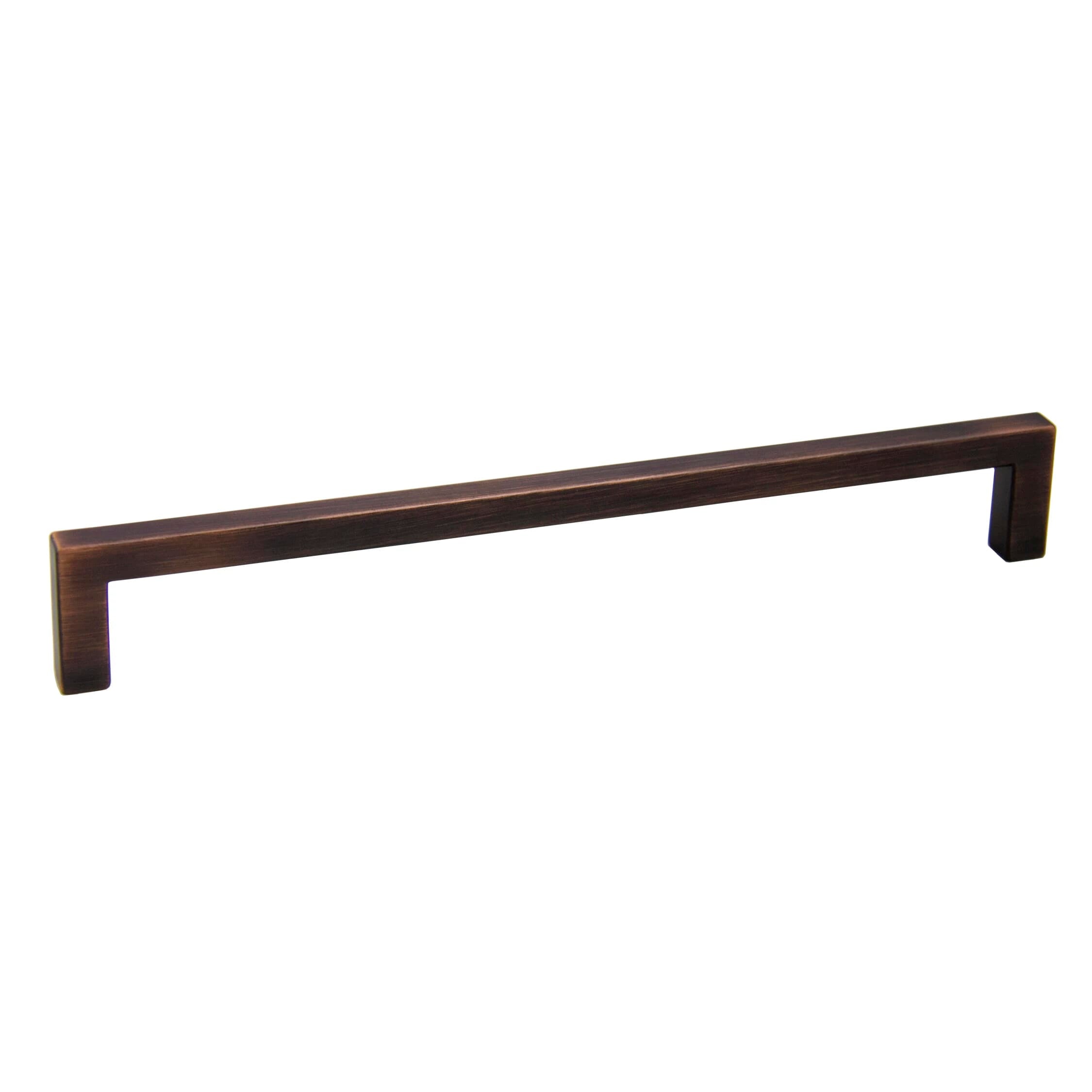 KCD Decorative Hardware Modern Square Pull 224mm CC Oil Rubbed Bronze - product photo
