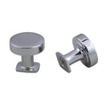 KCD Decorative Hardware 32mm Round Flat Top Knob H=30mm Polished Chrome - product photo