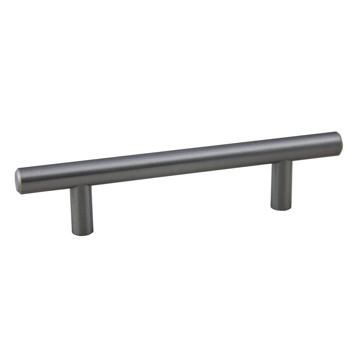 KCD Decorative Hardware Bar Pull 6" OL x 96mm CC x 12mm Dia Satin Nickel - product photo