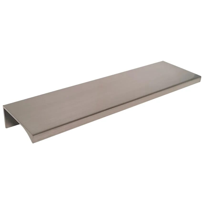 KCD Decorative Hardware Decorative Hardware Perfect Edge Pull 112mm C/C 152mm OL 6" Satin Nickel W/#6*1/2" Screw - product photo
