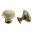 KCD Decorative Hardware 30mm Diecast Knob Antique Brass - product photo