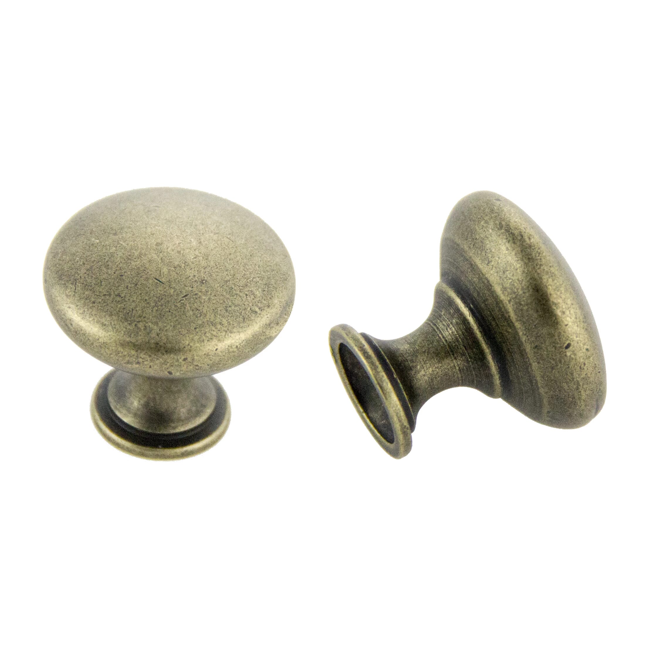 KCD Decorative Hardware 30mm Diecast Knob Antique Brass - product photo
