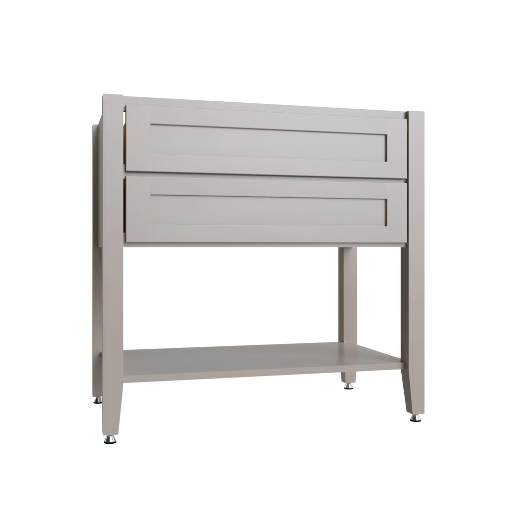 KCD Shaker Sand Open Shelf Vanity SB - 36" W - product photo