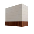 KCD Shaker Sand Box Hood with Shiplap Walnut Band - 42" W x 30" H - product photo