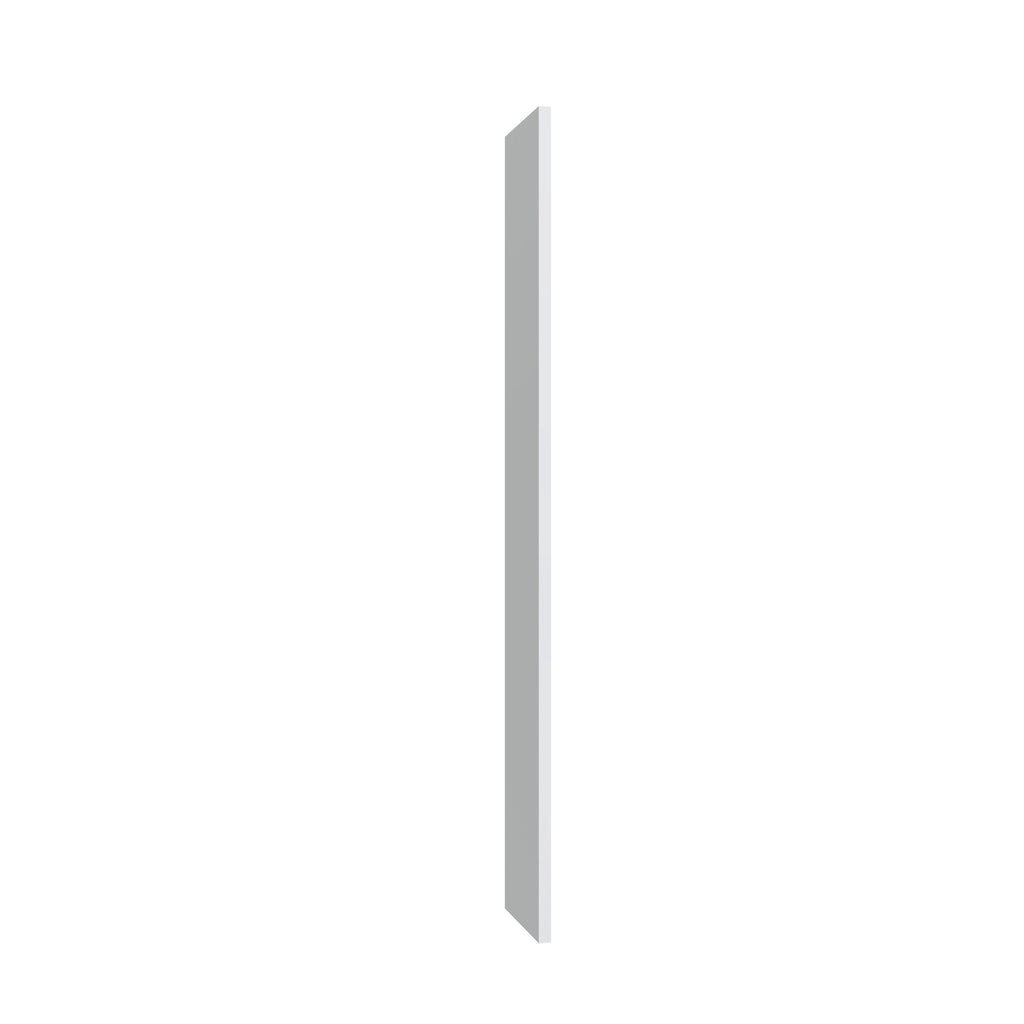 KCD Shaker Designer White Book Case End - 1.5" W x 96" H x 15" D - product photo