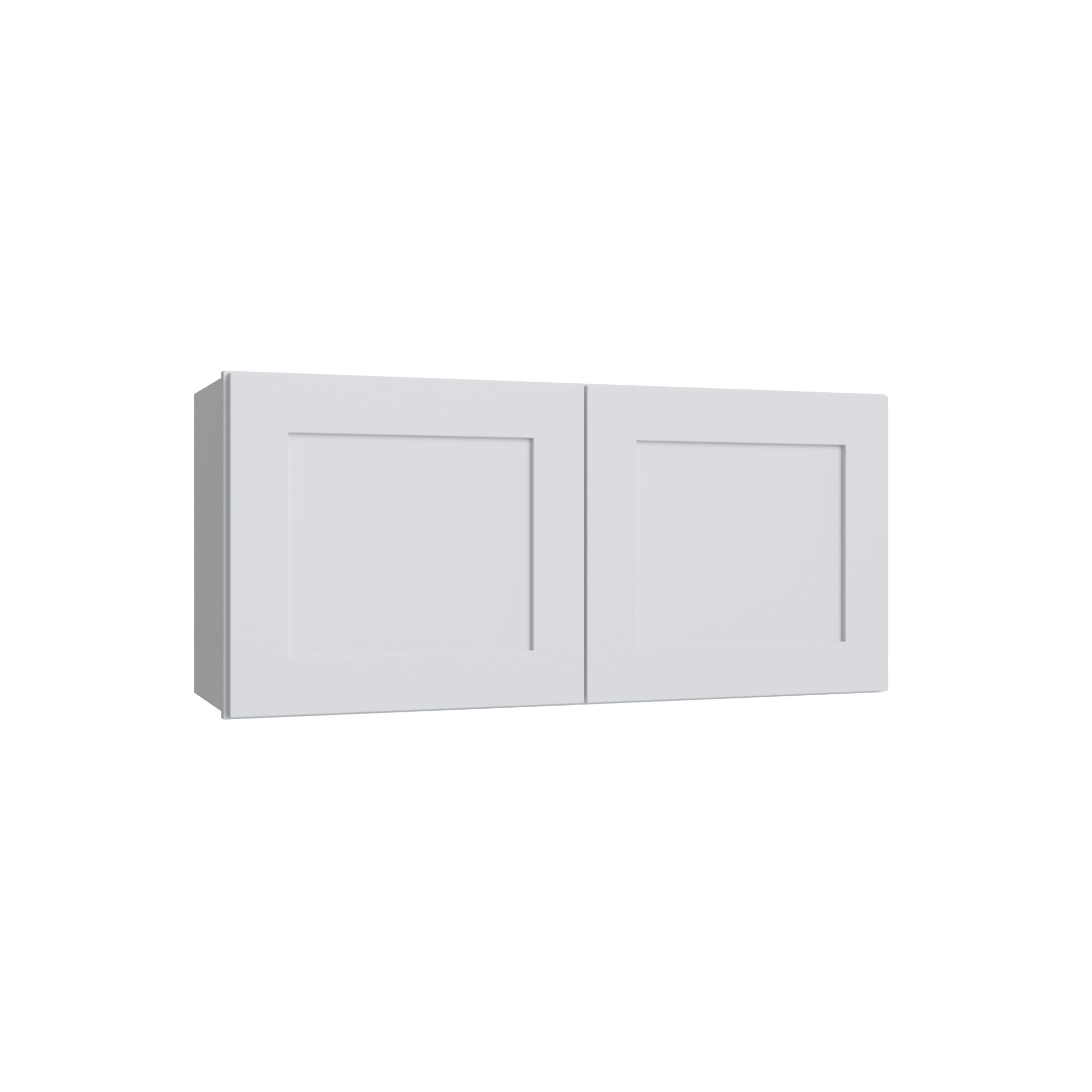 KCD Shaker Designer White Double Door Wall Cabinet - 36" W x 15" H - product photo