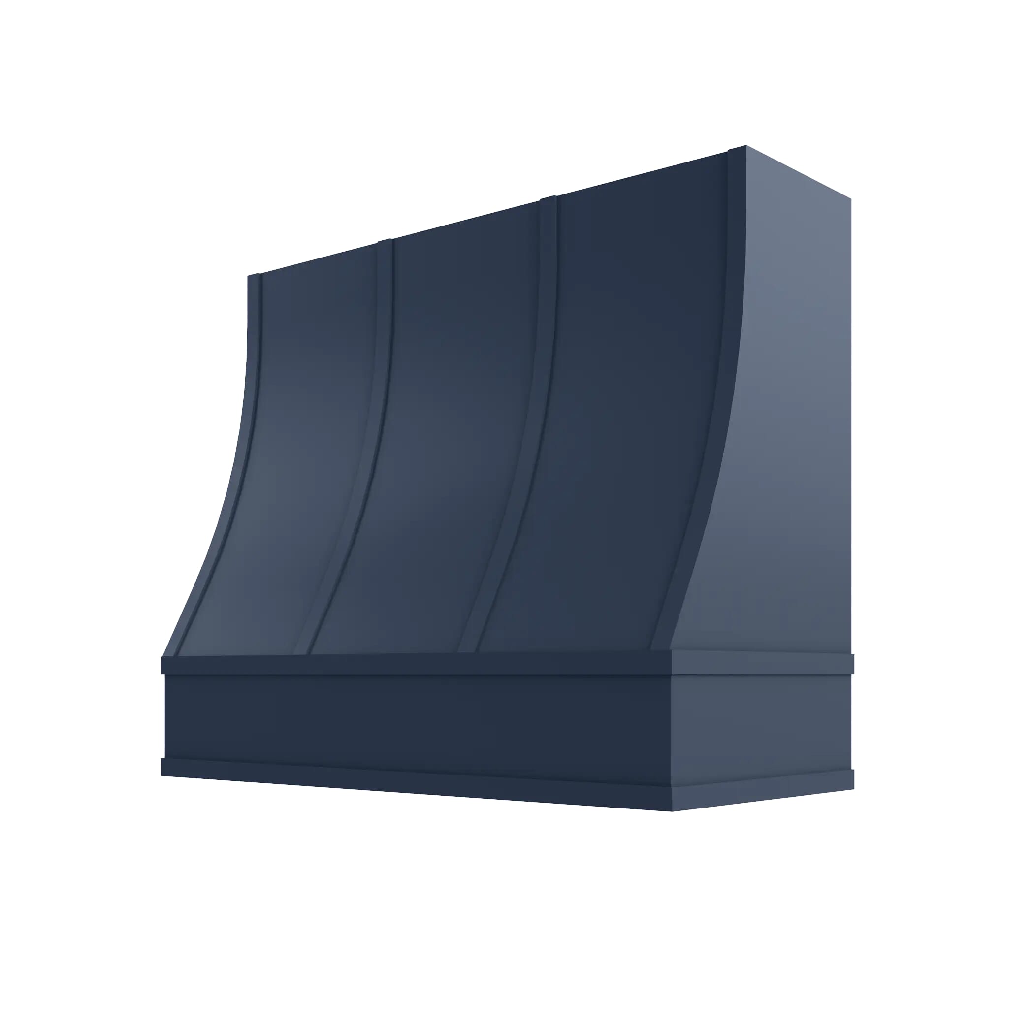 KCD Brooklyn Midnight Sloped Hood with Strapping Flat Trim - 42" W x 48" H - product photo
