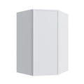 KCD Oslo White Corner Wall Cabinet - 27" W x 42" H - product photo