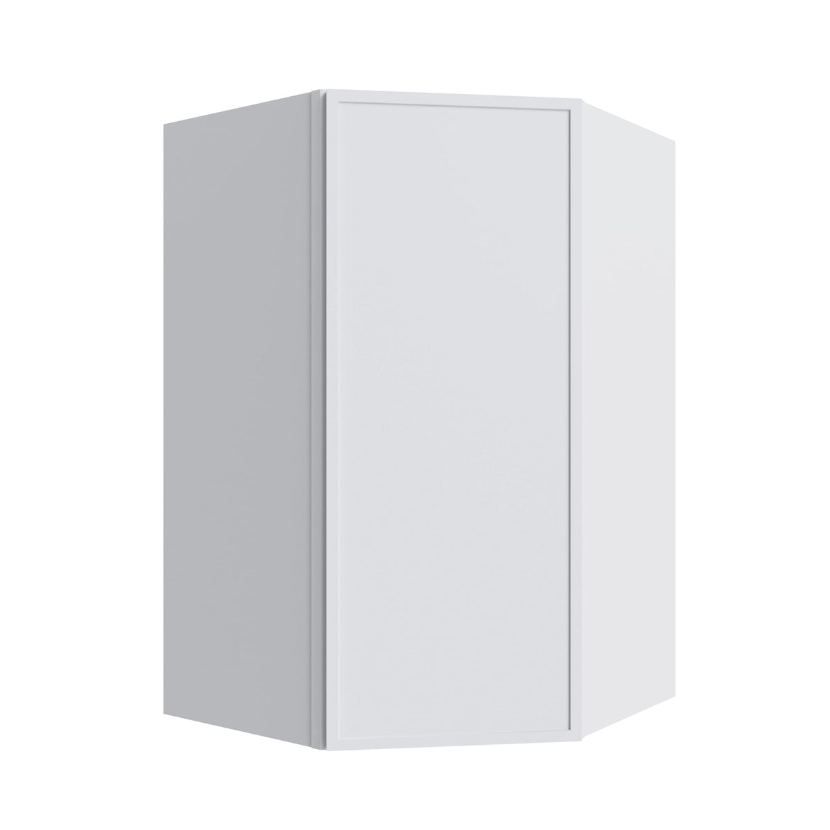 KCD Oslo White Corner Wall Cabinet - 27" W x 42" H - product photo