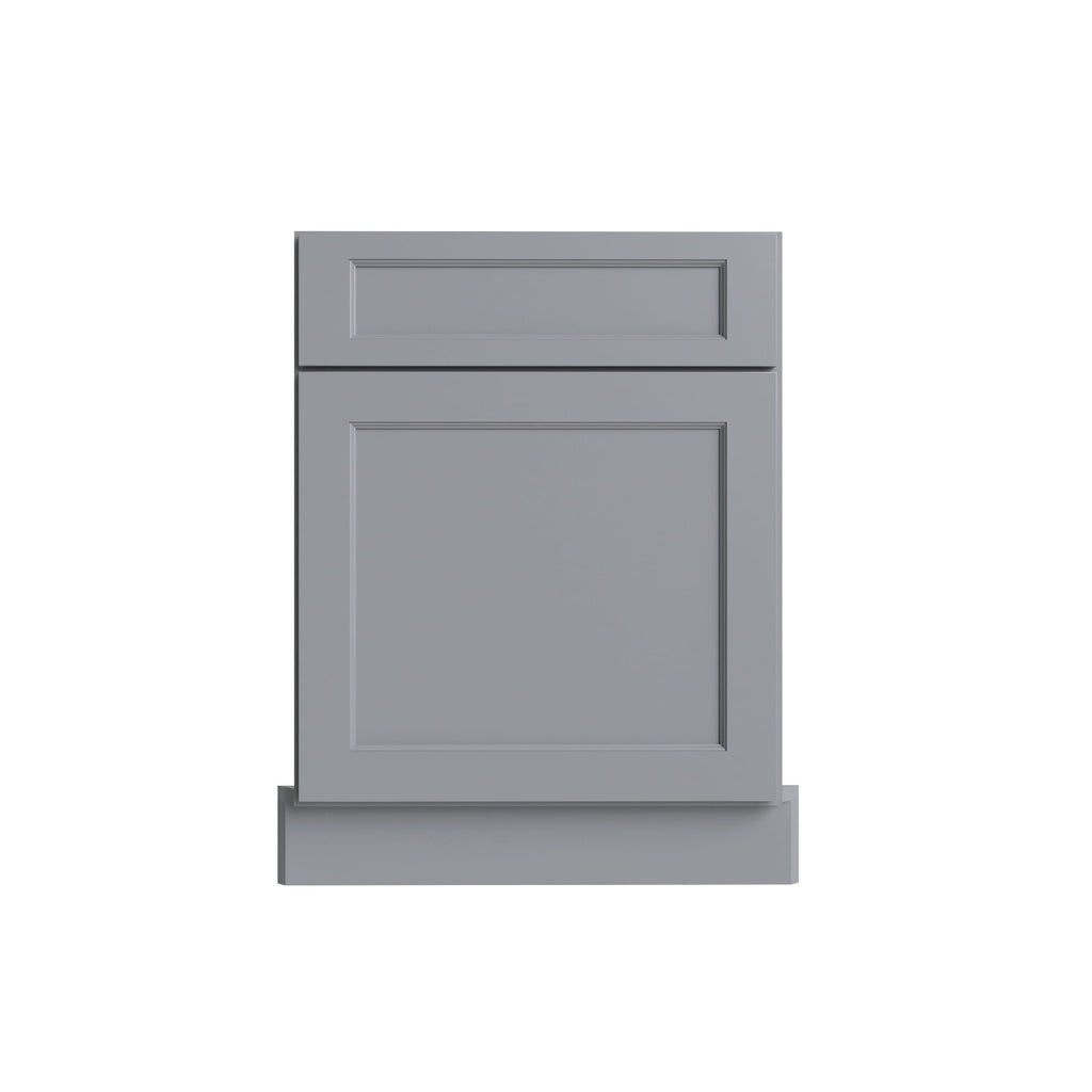 KCD Brooklyn Modern Gray Corner Sink Front for 42" Space - 27" W - product photo