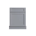 KCD Brooklyn Modern Gray Corner Sink Front for 42" Space - 27" W - product photo