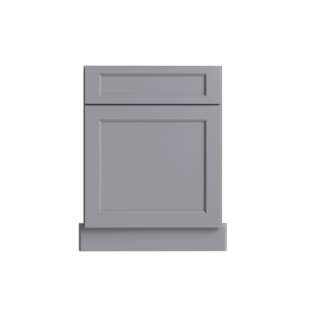 KCD Brooklyn Modern Gray Corner Sink Front for 42" Space - 27" W - product photo