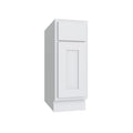 KCD Essential White Single Door Standard Base Cabinet - 18" W - Reduced Height - product photo