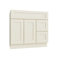 KCD Brooklyn Pearl Vanity Sink Base Right Drawer Stacking Cabinet - 36" W - product photo