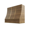 KCD Brooklyn Fawn Sloped Hood with Brass Strapping - 42" W x 30" H - product photo