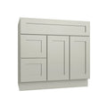 KCD Shaker Moss Vanity Sink Base Left Drawer Stacking Cabinet - 36" W - product photo