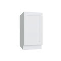 KCD Shaker Designer White Full Height Single Door Base Cabinet - 21" W - product photo
