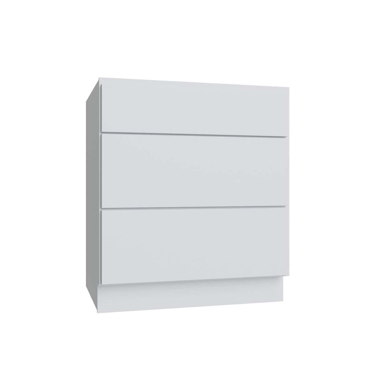 KCD Shaker Designer White Slab Drawer Base Cabinet - 36" W - product photo