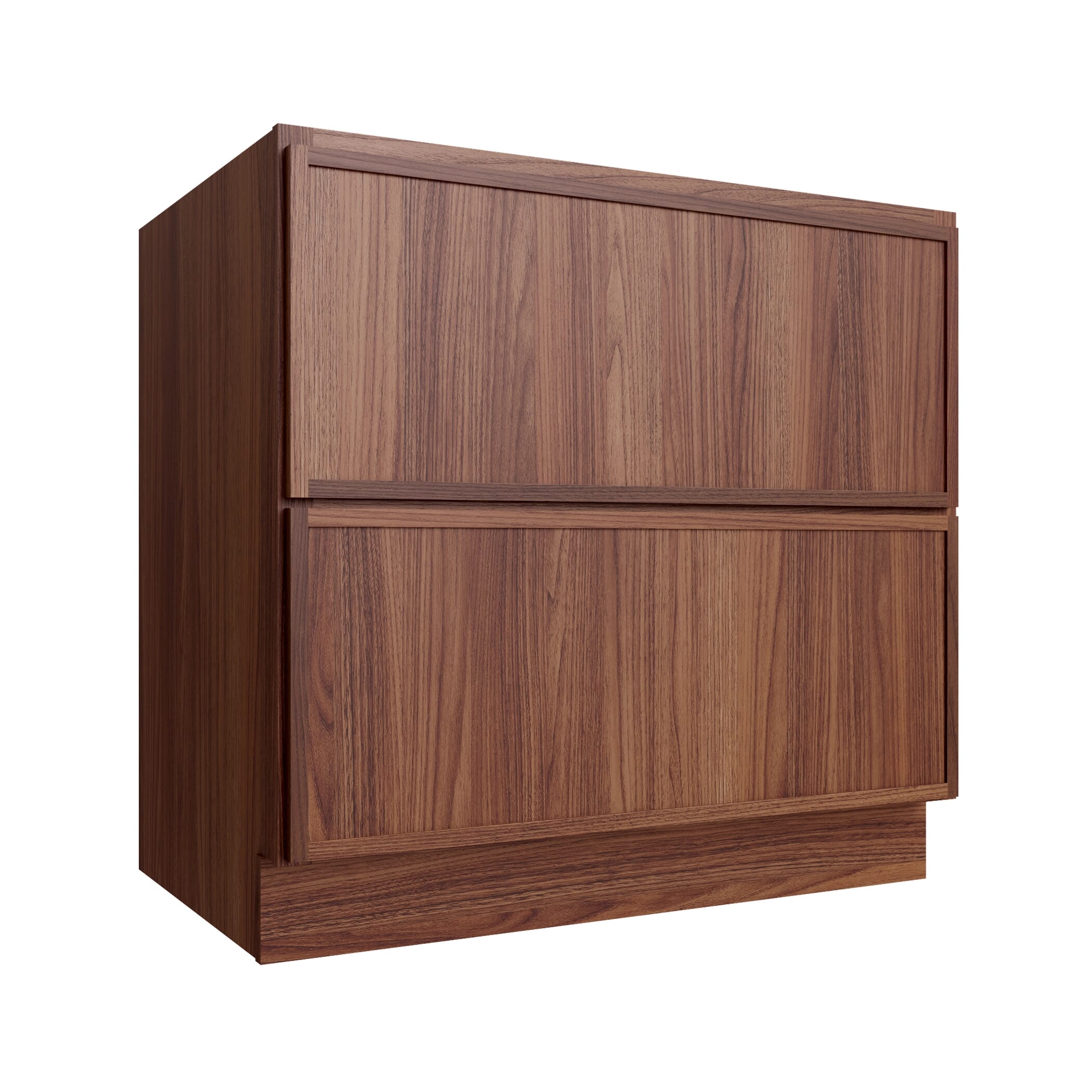 KCD Oslo Classic Walnut 2 Drawer Base Cabinet - 36" W - product photo