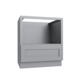 KCD Brooklyn Modern Gray Microwave Base Cabinet - 24" W - product photo