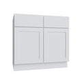 KCD Shaker Designer White Slab Sink Base Cabinet w/ CS - 42" W - product photo