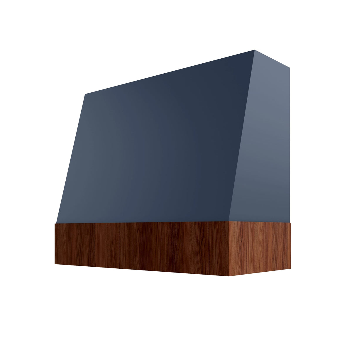 KCD Brooklyn Midnight Angled Hood with Walnut Band - 36" W x 48" H - product photo