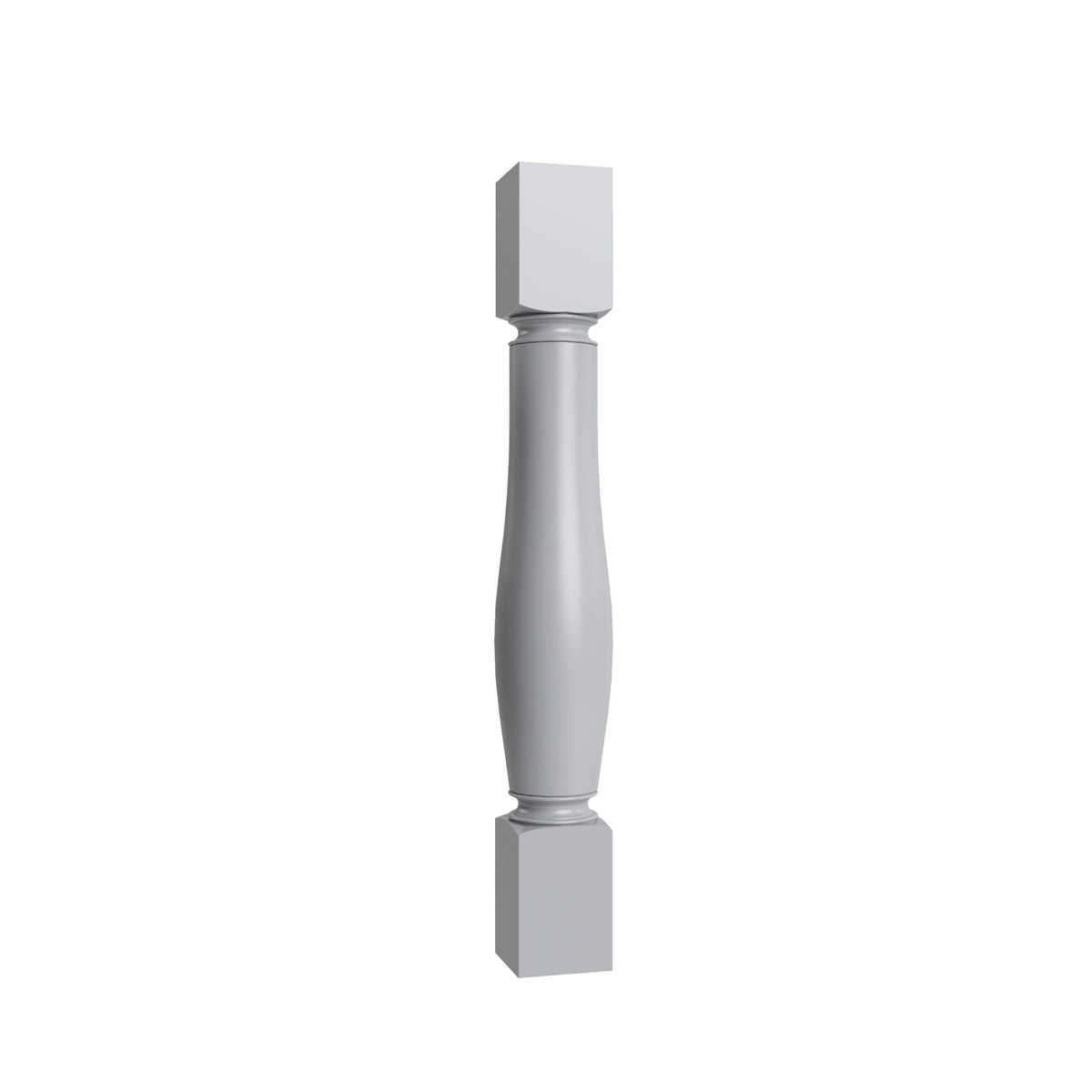 KCD Essential Gray Turned Post - 5" W x 35.5" H - product photo