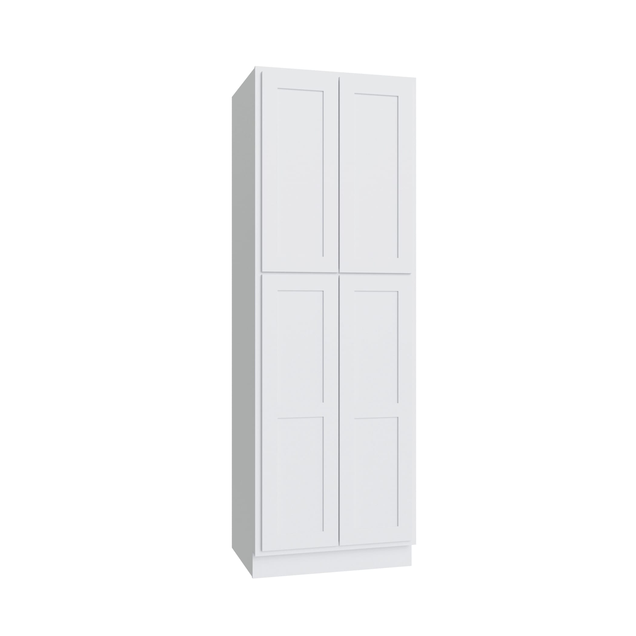 KCD Essential White Pantry - 30" W x 84" H - product photo