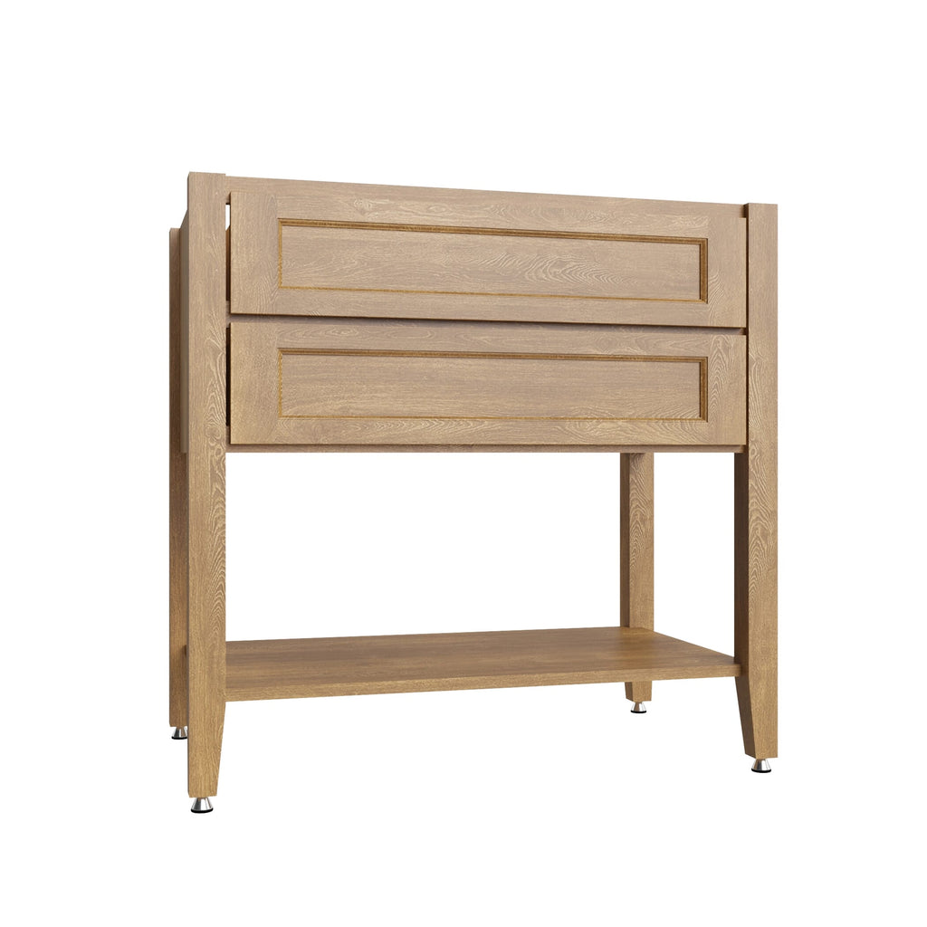 KCD Brooklyn Fawn Open Shelf Vanity SB - 36" W - product photo