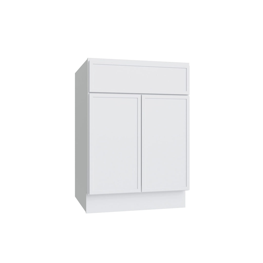 KCD Oslo White Double Door Standard Base Cabinet - 36" W - product photo