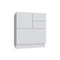 KCD Shaker Designer White Slab Cooking Center Base Cabinet - 30" W - product photo