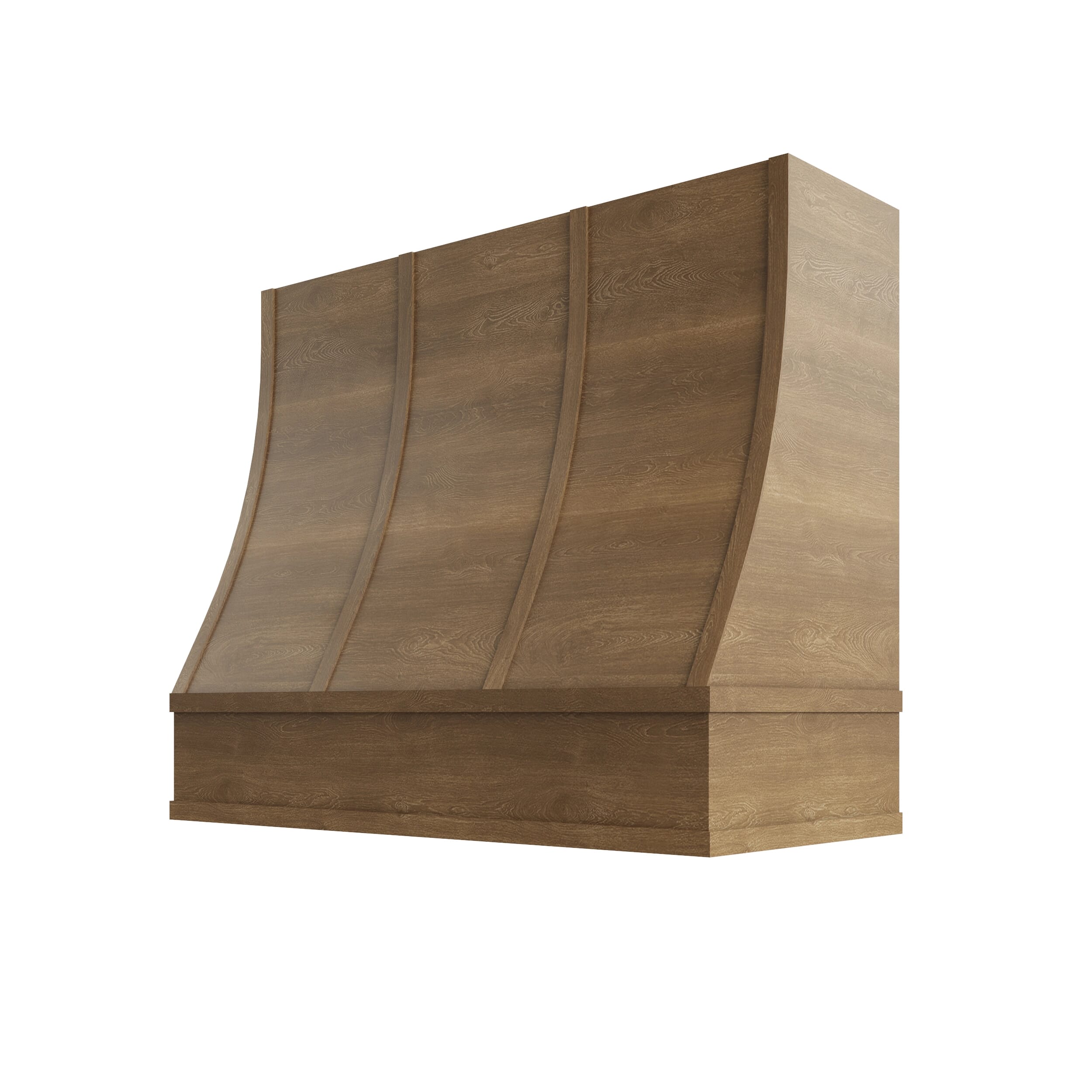 KCD Brooklyn Fawn Sloped Hood with Strapping Flat Trim - 42" W x 48" H - product photo