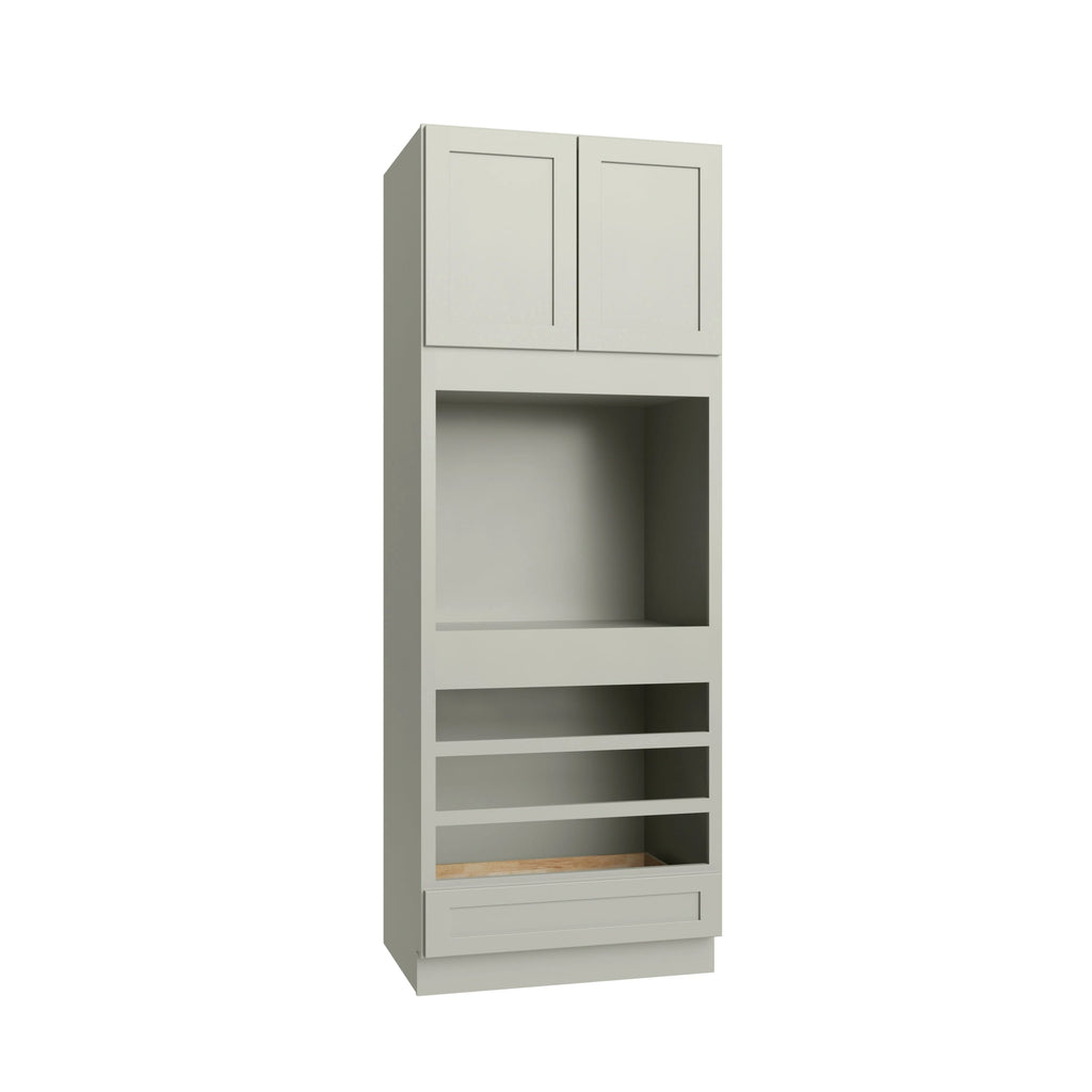 KCD Shaker Moss Oven Cabinet - 33" W x 90" H - product photo