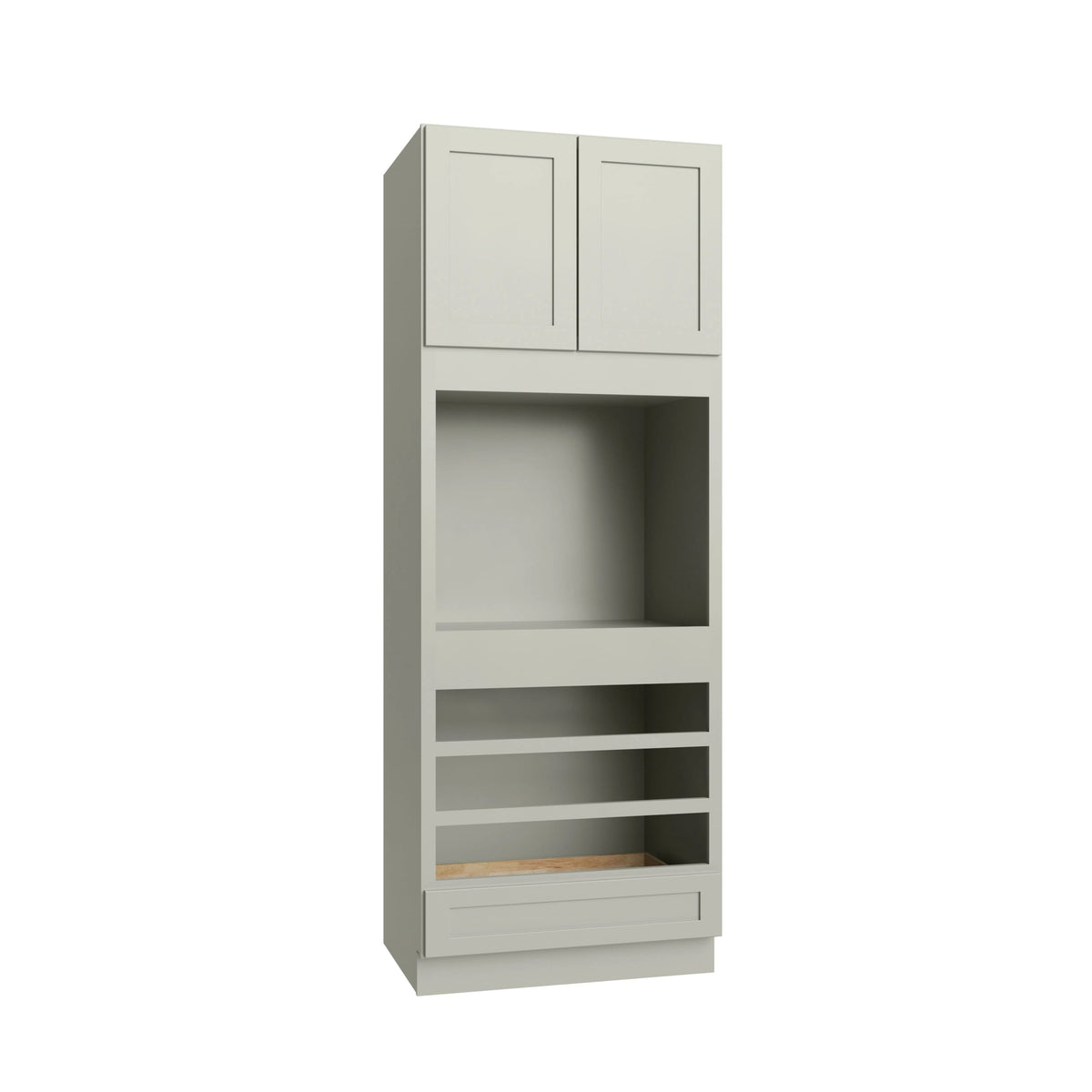 KCD Shaker Moss Oven Cabinet - 33" W x 90" H - product photo