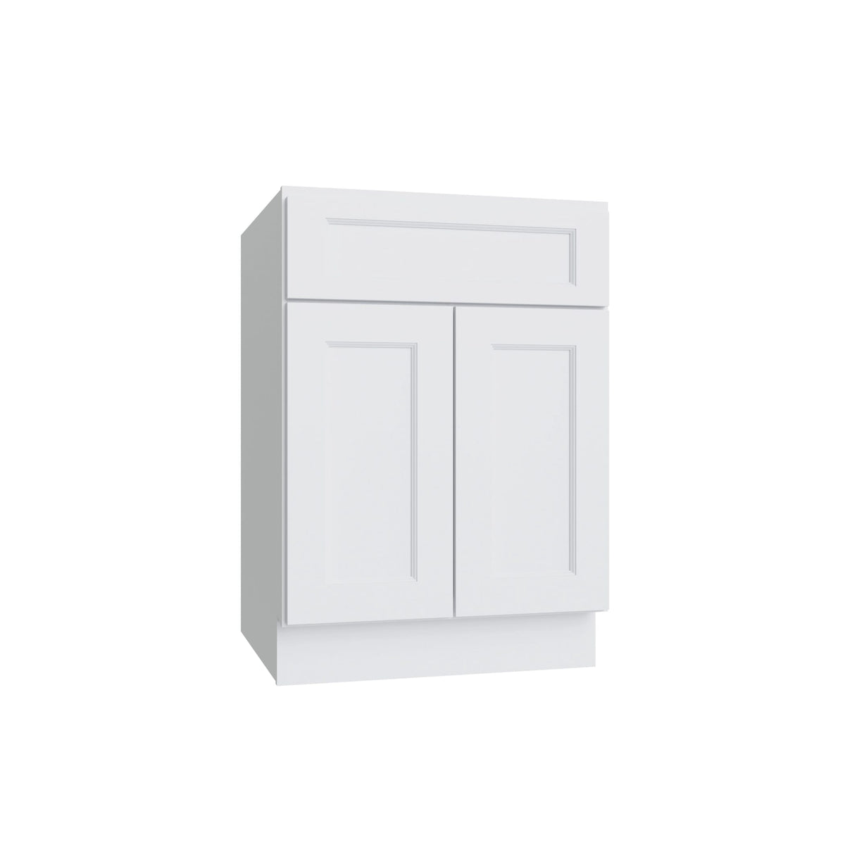 KCD Brooklyn Bright White Double Door Vanity - 24" W - product photo