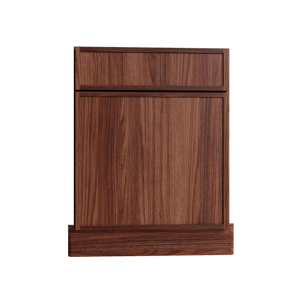 KCD Oslo Classic Walnut Corner Sink Front for 42" Space - 27" W - product photo