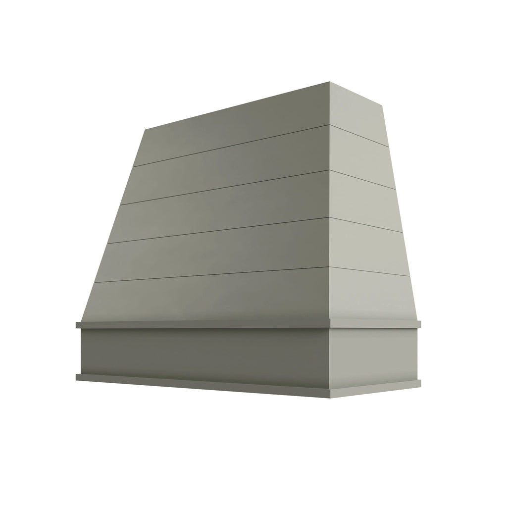 KCD Shaker Moss Tapered with Shiplap Hood Block Trim - 30" W x 48" H - product photo