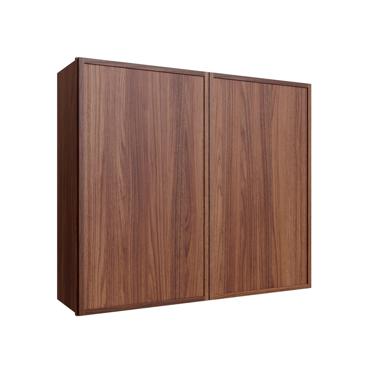 KCD Oslo Classic Walnut Double Door Wall Cabinet - 42" W x 36" H - product photo