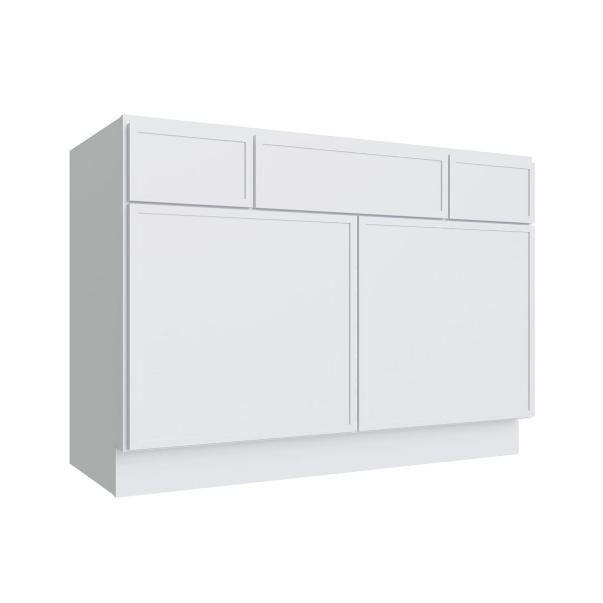 KCD Oslo White Vanity Sink Base - 42" W - product photo