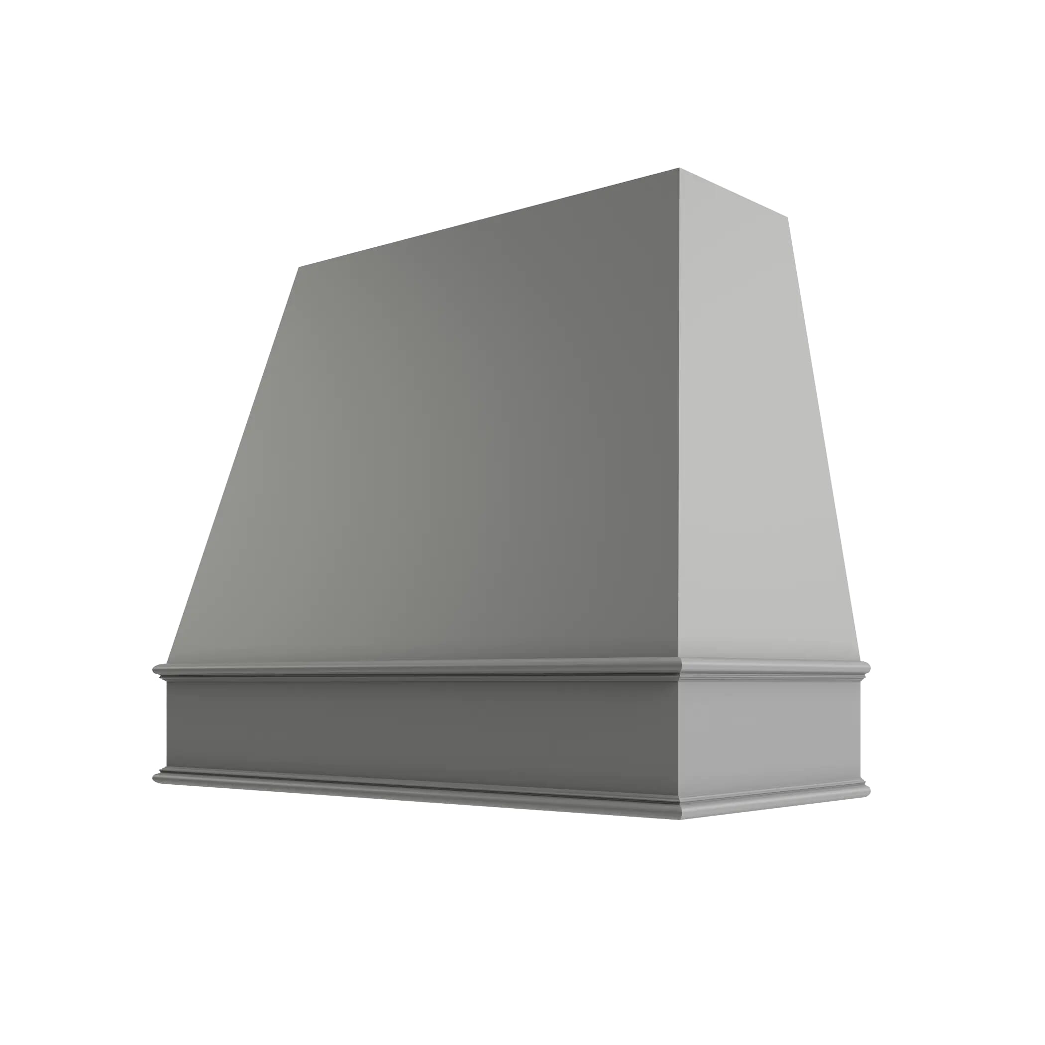 KCD Essential Gray Tapered Hood Classic Trim - 42" W x 30" H - product photo